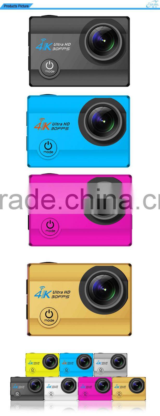 Hot Selling Allwinner V3 Chipest 30 Meter Waterproof 4K Ultra HD WiFi Action Camera