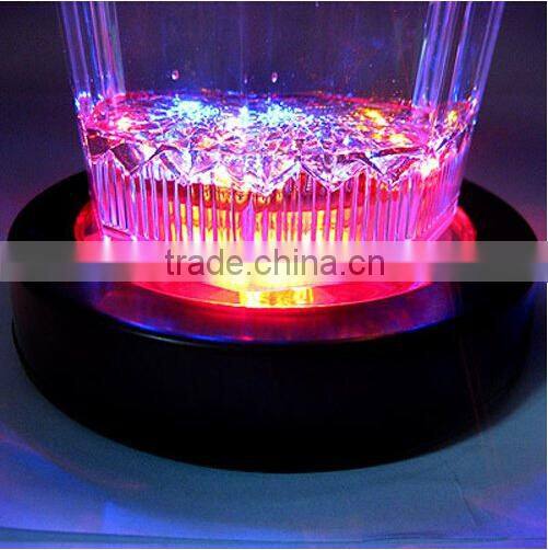 Cheap price factory direct sell colorful LED Bottle Coaster