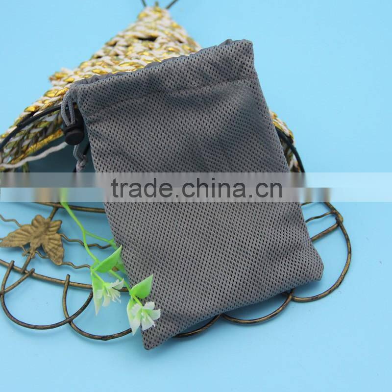 wholesale cheap swimming mesh beach bag with drawstring / zipper