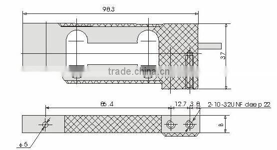 Single point type load cell