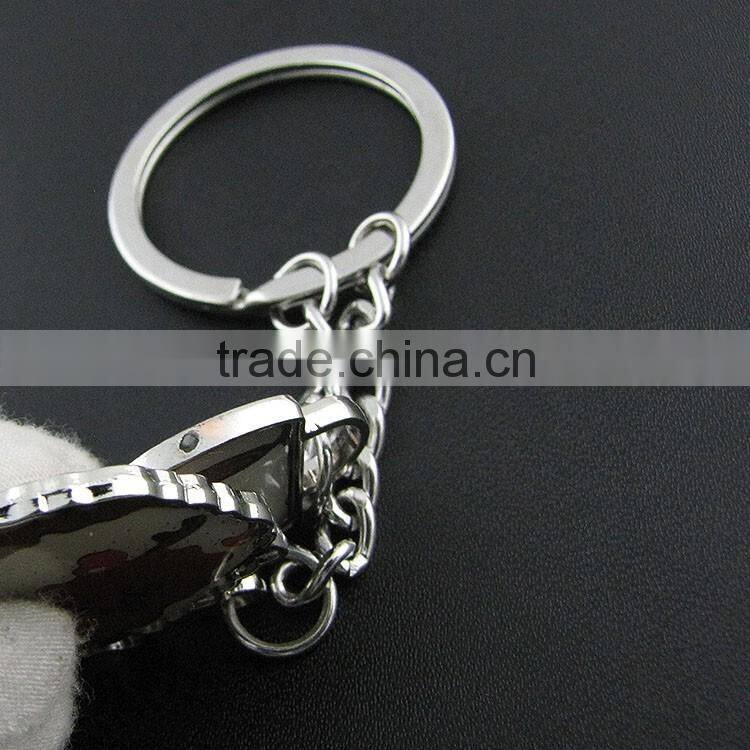 custom cute design food shaped keyrings metal cup cake shape keychain