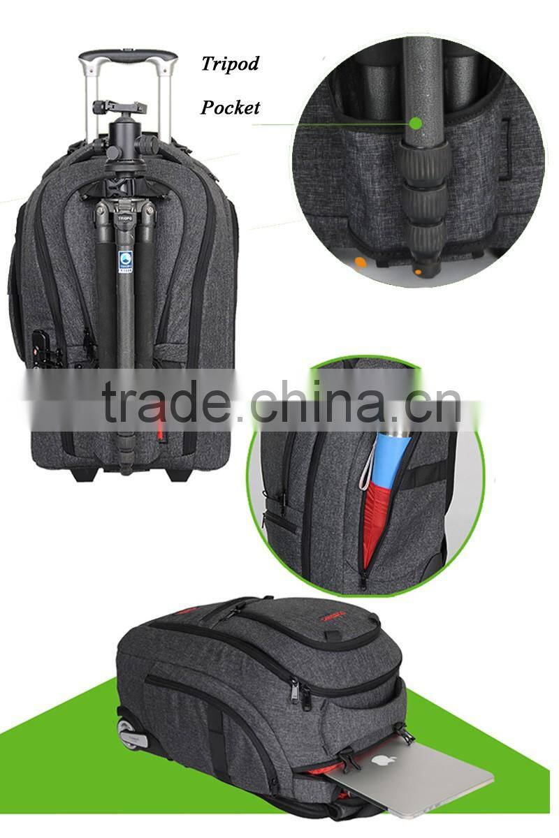 cheap waterproof rolling trolly bag/case