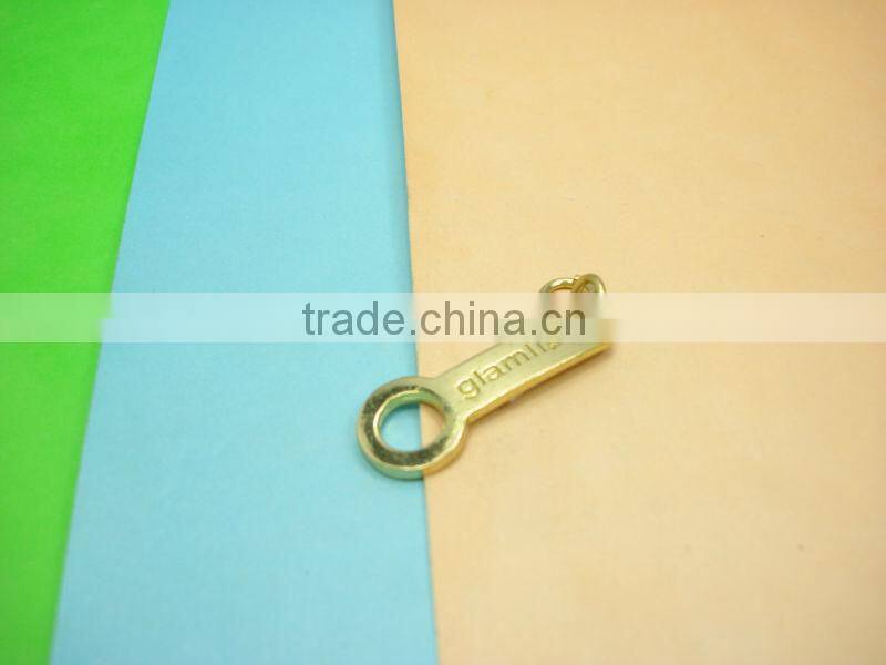 customed logo silicone zipper puller fashion metal zipper puller