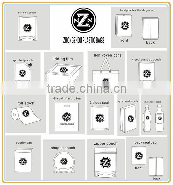deep-processing die cut handle polybag/punch hole plastic bag