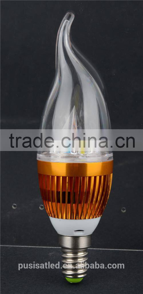2014 hot sale 240LM 3W LED candle light E14 from china manufacture
