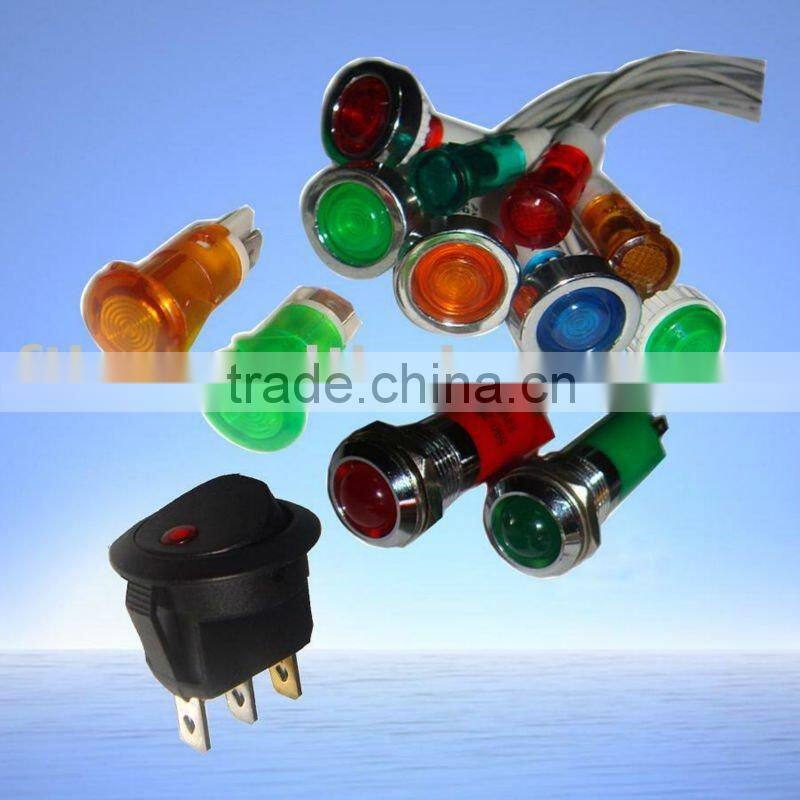 24VDC 10mm led wall neon led pilot light indicator light red color FL2-01