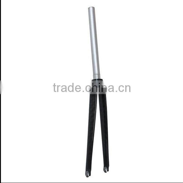 Carbon road 700c bike Fork aluminum Steer Tube carbon fork in fixed gear bike Fork