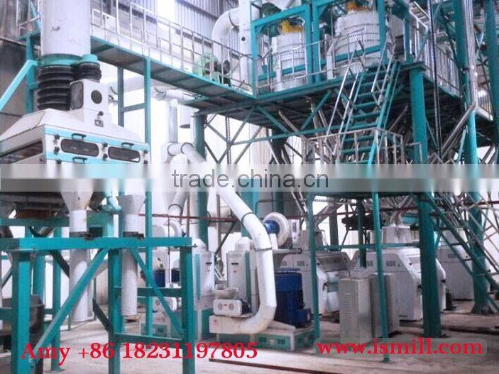Corn maize flour complete processing milling machine line