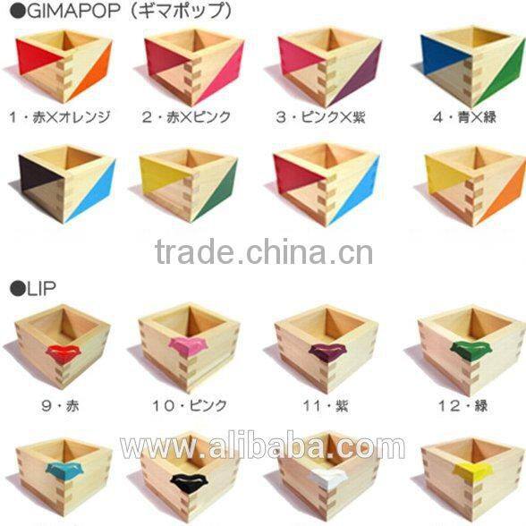 Japanese Handcrafted wooden product Sake cup available in various colors
