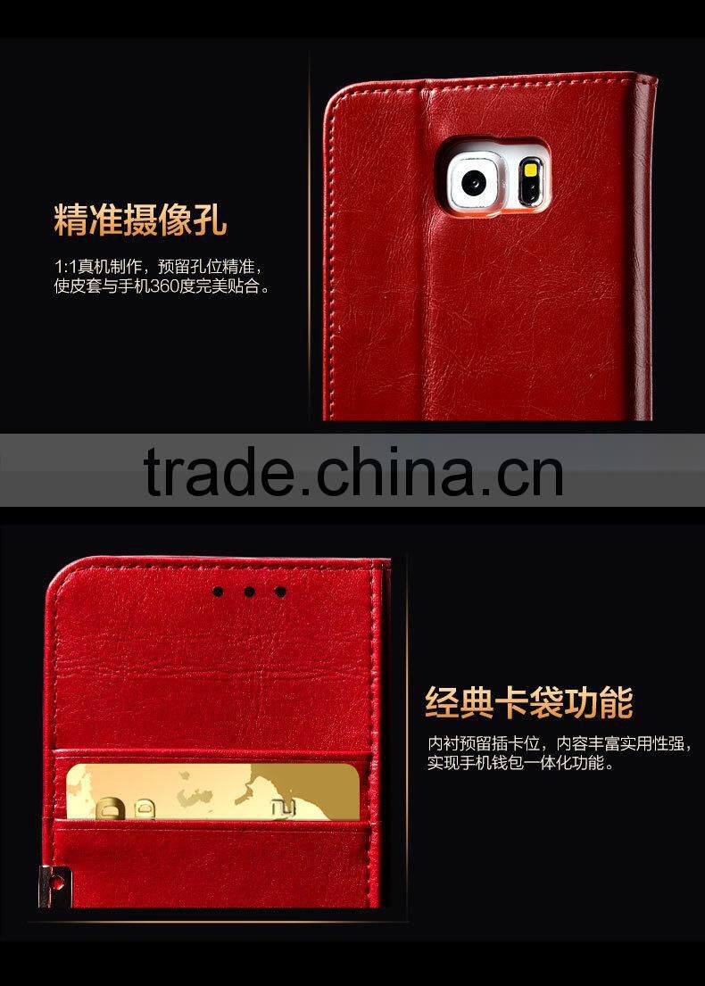 KALAIDENG Royale II series Genuine leather case magnetic cover for Samsung Galaxy S6 Edge plus