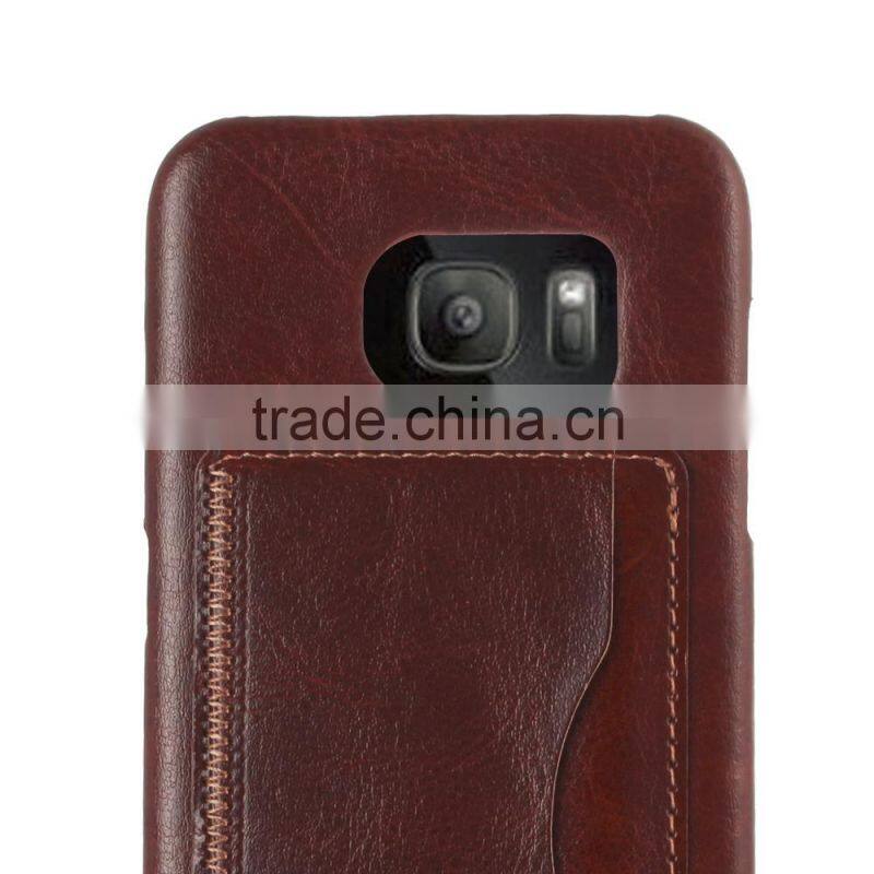 KICKSTND Wallet Case Stand PU Leather Case For GALAXY S7 EDGE G9350 LEATHER CREDIT CARD CASE