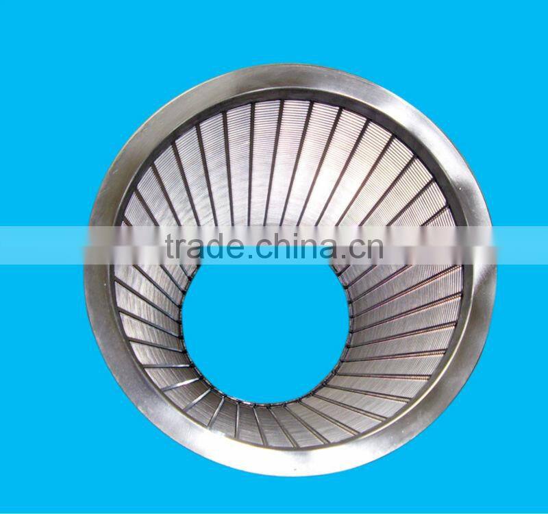River treatment wedge wire water intake screen