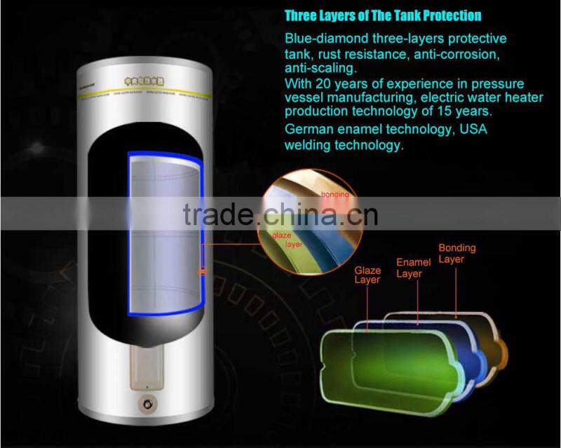 6kw 500L high efficient vertical tankless storage commercial instant electric water heater boiler 500L