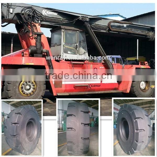 Port for handling container grab devices KALMAR reachstacker solid tire OTR tire 16.00-25 18.00-25
