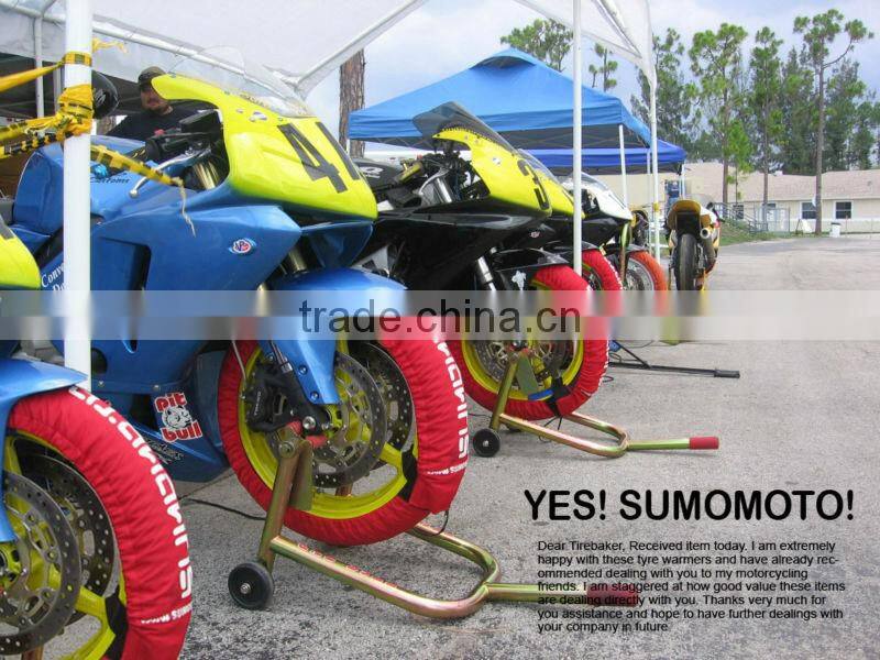 Non-digital, analog, D2,D3tyre warmer for tire size at 190/120MM, With 2 temperature monitors ,with CE RoHS approval