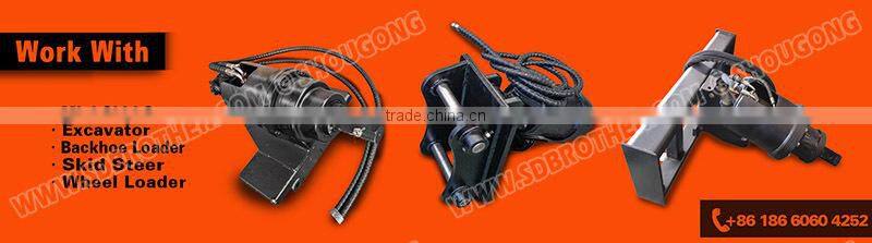 Hydraulic Auger for excavator, compact excavator attachment auger