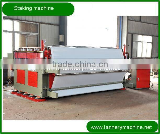 China cheaper 1600 to 3200mm leather vibration staking machine
