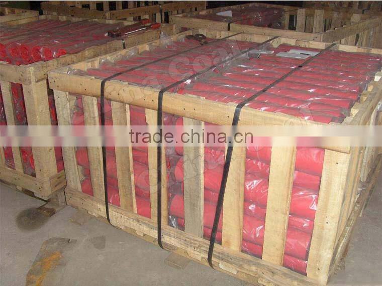 conveyor carrying roller set with steel frame.