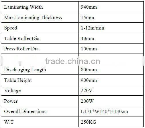 37 Inch Single & Double Sided Glass Laminating Machine