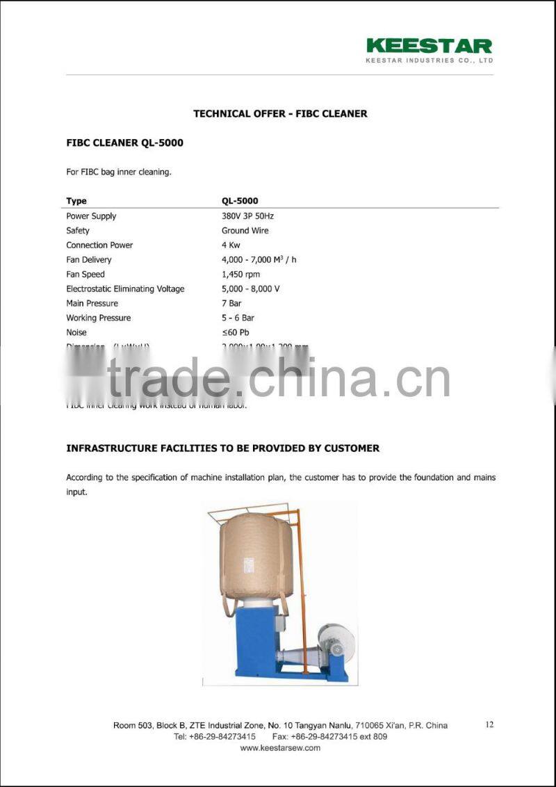 Keestar FIBC jumbo bag big bag making machine