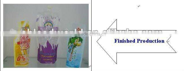 automatic soybean milk stand-up pouch filler screw capper