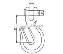 Electrogalvanizing FORGED CARBON STEEL CLEVIS GRAB HOOK
