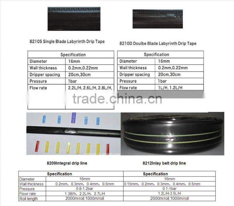 professional farm drip irrigation system plastic drip tape with high quality