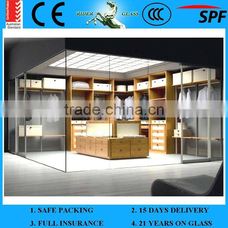 High Quality 1.3-19mm Folding Door Glass Bullet Proof Sliding Bifold Glass Door & AS/NZS2208