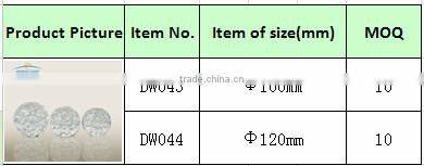 decorative home decor clear glass bubble ball