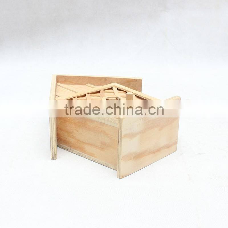 New Natural colour Wooden Bird House,Popular wooden bird house,Cheap
