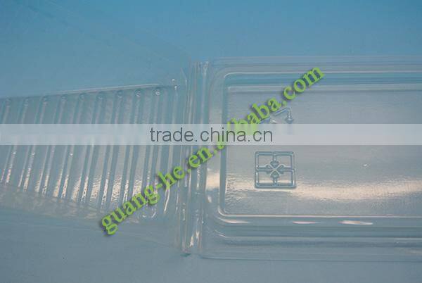 PLA transparent plastic sandwich box,100% biodegradable and compostable