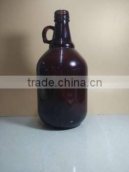 1L 2L 4L amber glass bottle beer growler glass bottle