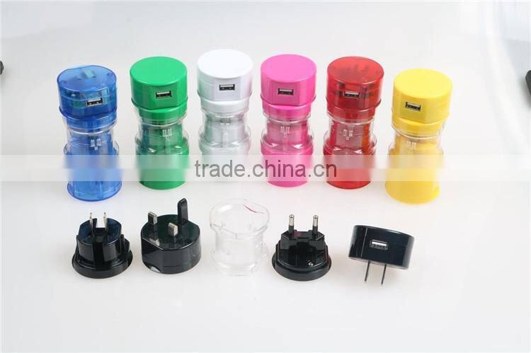hottest multi-function world travel plug adapter with one usb port