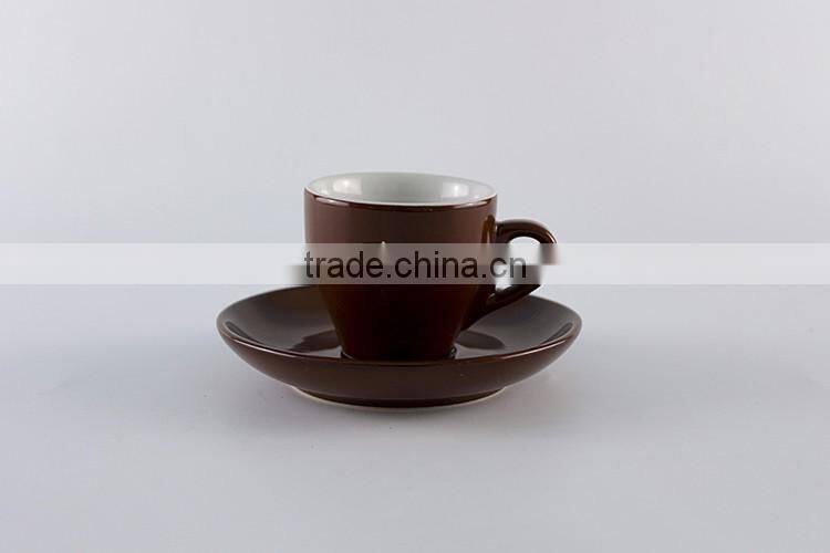 Best selling bulk products cup ceramic black coffee mugs and saucers