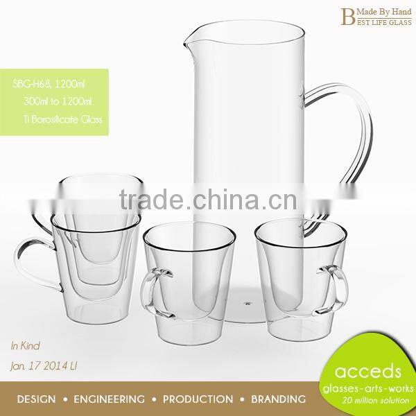Promotional Borosilicate Water Filter Pitcher Set