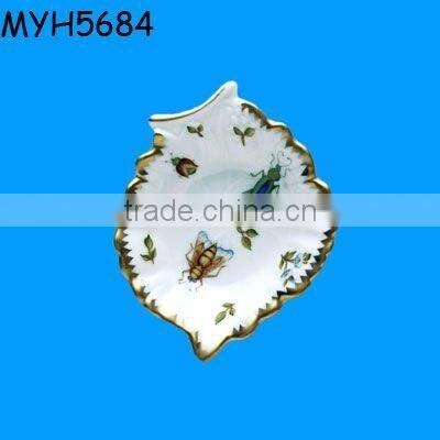 Custom ceramic wedding ring holder dish