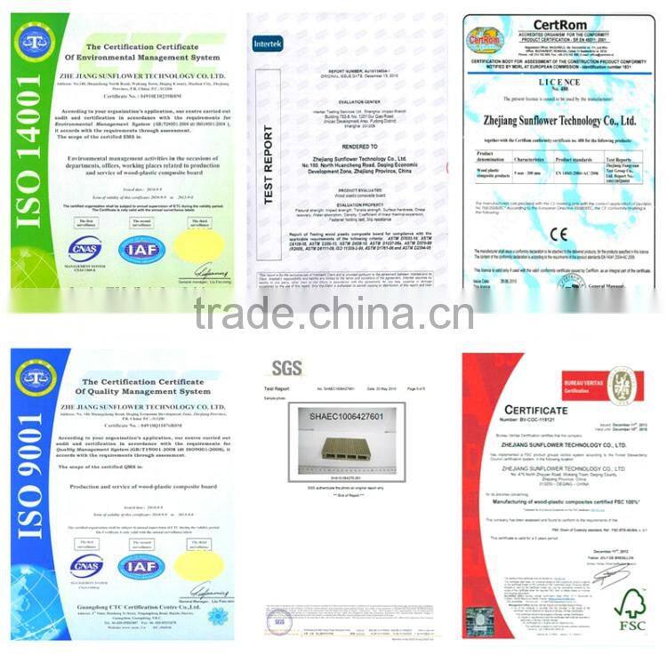 Top Quality Solid wpc eco deck, wpc crack-resistant decking, composite decking solid