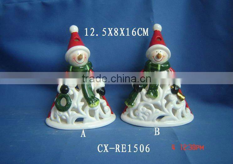 terracotta christmas snowman ornaments outdoor