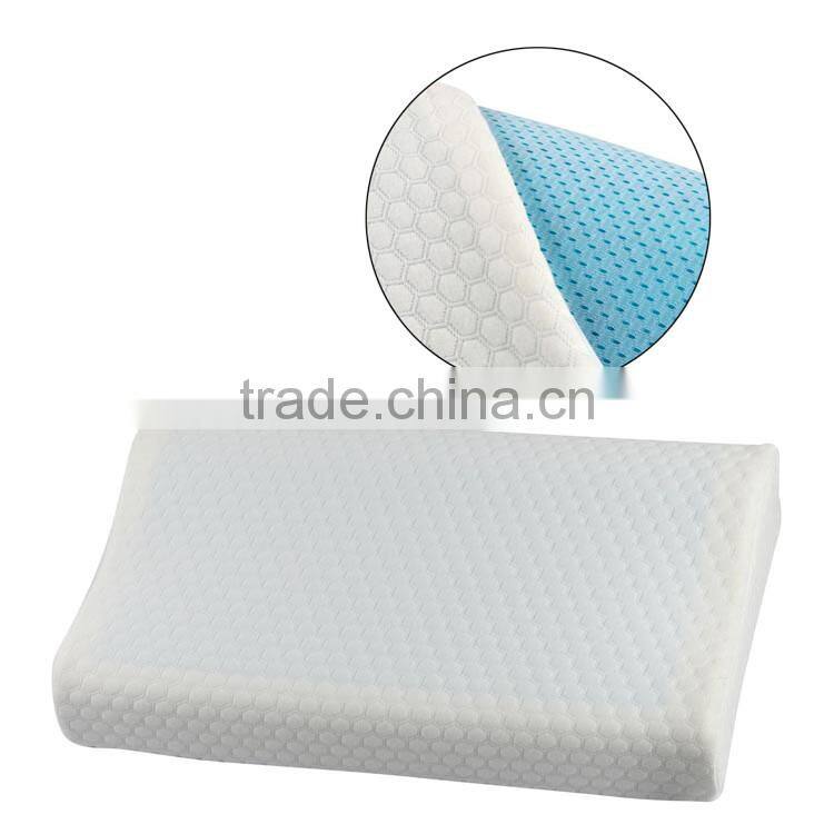 New design luxury contour bed pillow cooling gel memory foam pillow