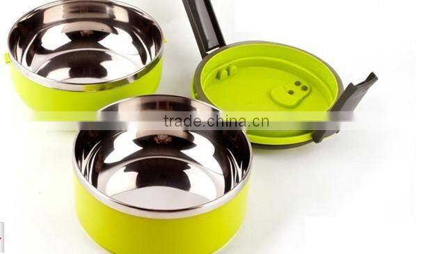 Stainless Steel18/8 Colorful Children lunch box/Tiffin Box/food container with mirror polishing