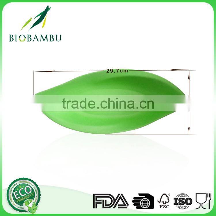 Colorful Diswasher safe Bamboo Snack Set fiber snacks candy plate