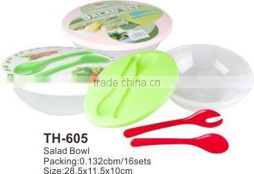 2016 New Design Colorful PP Salad Bowl