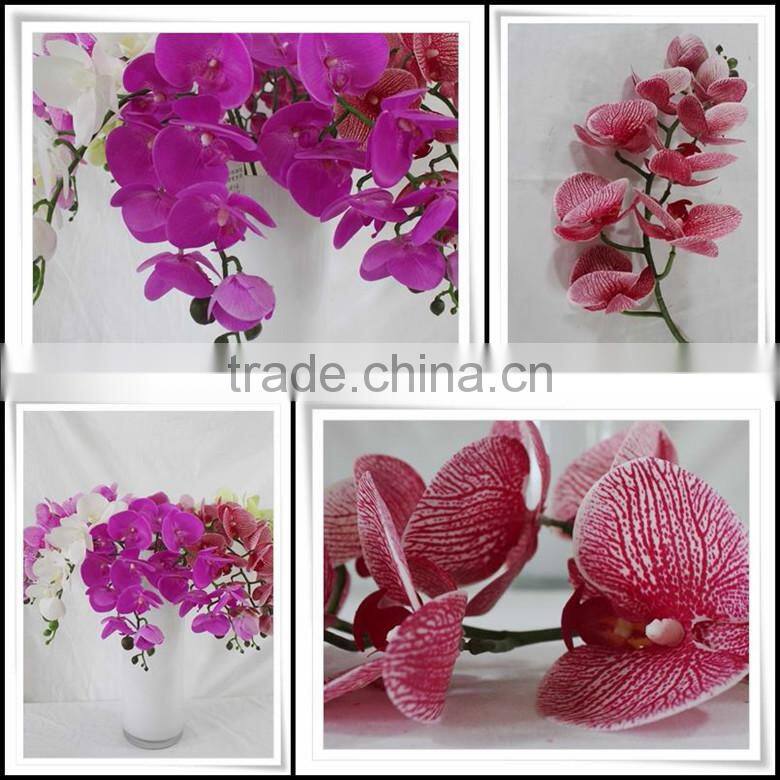 China wholesale factory price plastic orchid flowers for office decoration artificial orchid