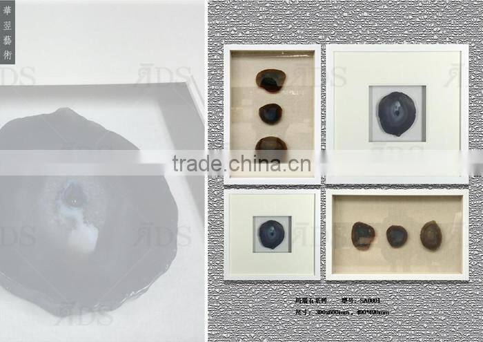 Framed handmade home goods wall art canvas painting for home decoration