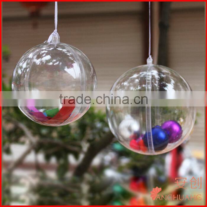 clear acrylic ball ornament