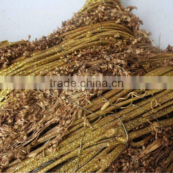 Rattan star with glitter for chirstmas