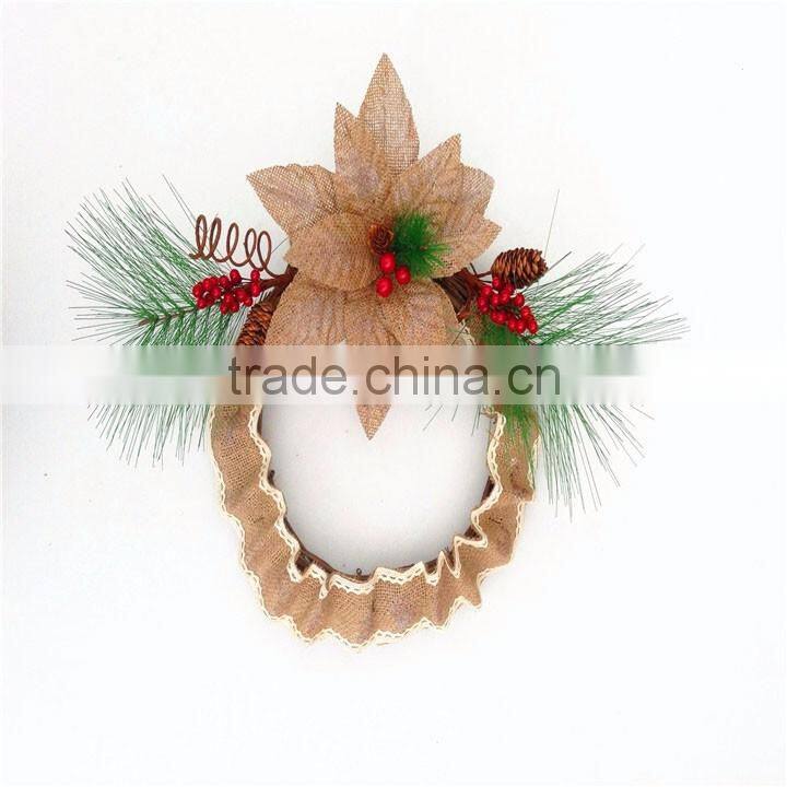 christmas wall hanging decorations decorative burlap christmas wreath for christmas market