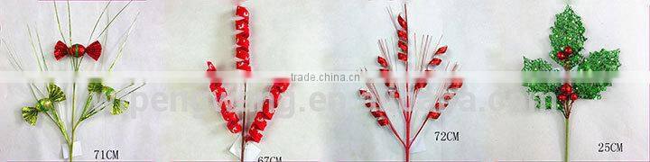 new design linen poinsettia flower christmas decorations