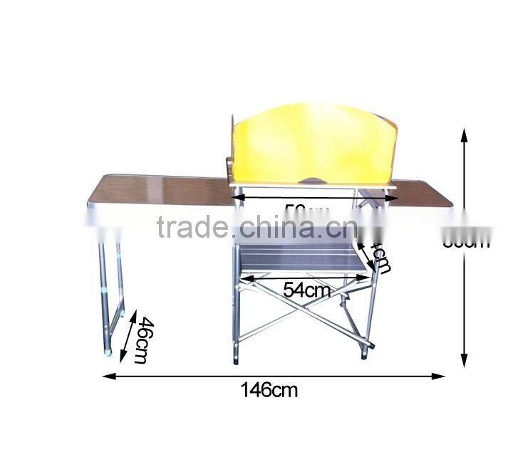 COMPACT CAMPING CAMP FOLDING KITCHEN TABLE STOVE STAND