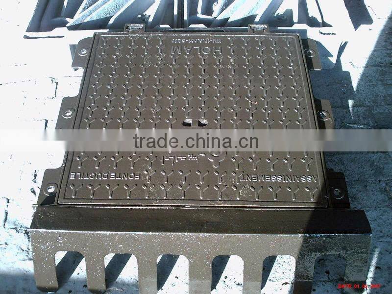 black bitumen coated iron casting manhole cover